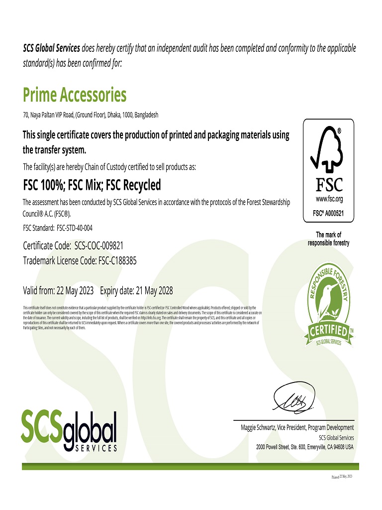 FSC Certificate